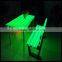 Portable garden table and chairs, colorful lighting garden table and chairs