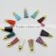 Mix Color Leather Tassel For Keychain Cellphone Straps Jewelry Fiber Fringe Suede Tassel Charms