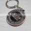 Round Shape Engraved keychain/carved soft enamel keyring/steel rustless keyring rustless for promotion