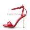 Popular one strap sandals sexy lady high heel shoes