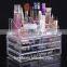 Hot Sell White Clear Multi Spaced Acrylic Cosmetic Case