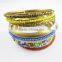 wholesale women metal alloy gold plated bangles artificial bangle with stretch