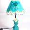 Wholesale blue table lamp Home decor Reading lighting Table lamp resin crafts