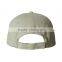 6 panel beige color embroidery baseball cap