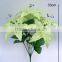 Free Sample H33cm Green Silk Flowers Tiger Lily Bush