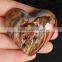 Natural Agate Heart With Skeletons Face