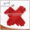 2016 Thin Red PU Leather Driving Gloves in Any Color For Lady