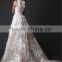 AR-1 Latest Dress Designs robe de soriee Simple Beautiful Long Tulle Appliques Lace O-Neck Prom Dress 2016