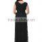lace stitching sleeveless plus size dress