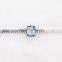 DIY large hole round bead accessories custom blue drum metal beads