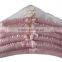 HH brand pure color stain padded hangers with cotton edge piping whole sale 3ps set or 5ps set