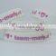 custom logo debossed wristband customize silicone bracelet