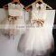 2016 Latest Boutique Adult Baby Dress White Bow Lace Adult Baby Dress