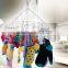 foldable stainless steel clothes hanger /Laudry clips hanger;stainless steel clips hanger/ clothes hanger with 24