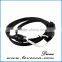  hot sale leather cord bracelet hook clasp factory wholesale