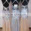 New design sexy spaghetti strap backless sexy evening dress