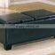 New product square crocodile leather folding storage ottoman