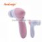 Facial cleaner with 2 replaceable massage heads/face massager/electric face massager