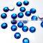 Flat back rhinestones Capri blue nail art stones