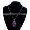 MYLOVE women necklace long chain half face skull pendant