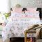 2016 latest design home textile printed quilt cover 100% cotton bedding set