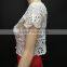 Women's Short-sleeved Lace Shirt Good Quality Summer Lace Tops