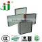 24*24*6'' glassbiber media panel hepa filter with Aluminum Foil separator