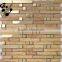 SMJ01 Random Strip Glass Mosaic Tile Brick Mosaic Wall Tile Cooper Glass Mix Mosaic