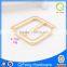 F-1181 brushed metal ring stock light gold buckle useful in daily life