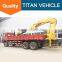 Crane truck 2 ton to 12 ton mobile hydraulic knuckle telescopic crane truck for sale