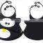 many color available 100% silicone baby bib for feeding