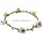 Newest design color rose hairband ,6 flowers tiara/crown headband for girl