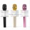 2017 Christmas gift Q9 Wireless Microphone mini karaoke player Bluetooth Microphone With Speaker For family with fast delivery