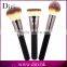 Personal wood handle 3pcs foundation brush set beauty brushes