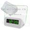 Calendar LED Digital Clock Desktop Clock Alarm Clock with USB Hub