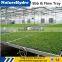 Hydroponic greenhouse plastic tray