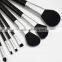 Synthetic Hair Brush Material Black Plastic Handle Material cosmetic makeup