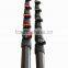 3.0m six- section 100% carbon fiber extension pole with 3k glossy finished surface