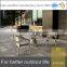 All weather outdoor furniture rattan dining set PE wicker table and chairs