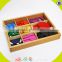 2017 New design toddlers geometry blocks wooden montessori learning materials W12F013