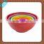6" round melamine salad bowl,Custom make Melamine rice bowl in factory price