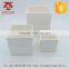 Wholesale White Square Glazed Ceramic Planters - Garden planter Square Pots Set of 3