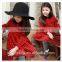 High quality red plaid long sleeve designer one piece children princess dress