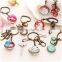 Exquisite bronze metal starry sky bag hanger,creative cartoon keychains,planet car key holder