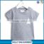 2016 simple quality gray kids tshirts with custom stars printing wholesale