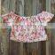 Baby Off The Shoulder Top Round Plain Colour Latest Design Girls Top