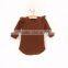Handmade fatcory garment 95% cotton clothes High quality flutter long sleeve baby shirt