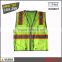 100% polyester mens hivi vest with reflective tape safety vest pass ANSI107