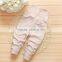 2017 new arrival high waist organic cotton baby pants