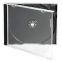 10.4mm JEWEL cd case jewel cd box jewel cd cover  single square with black tray